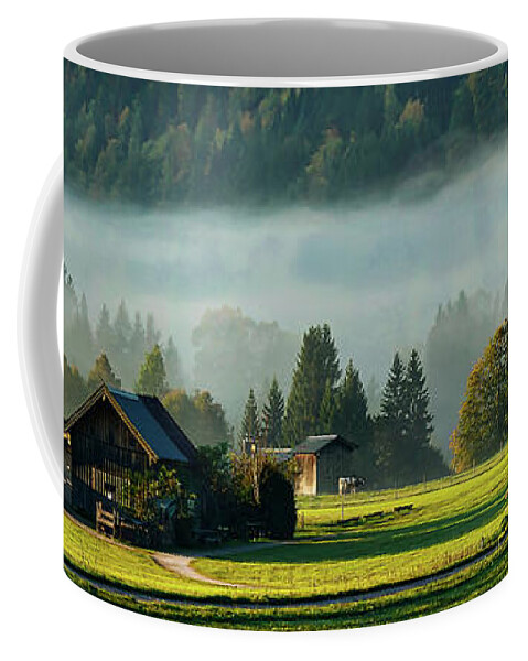 Germany Coffee Mug featuring the photograph An Autumn Morning In Germany #1 by Mountain Dreams