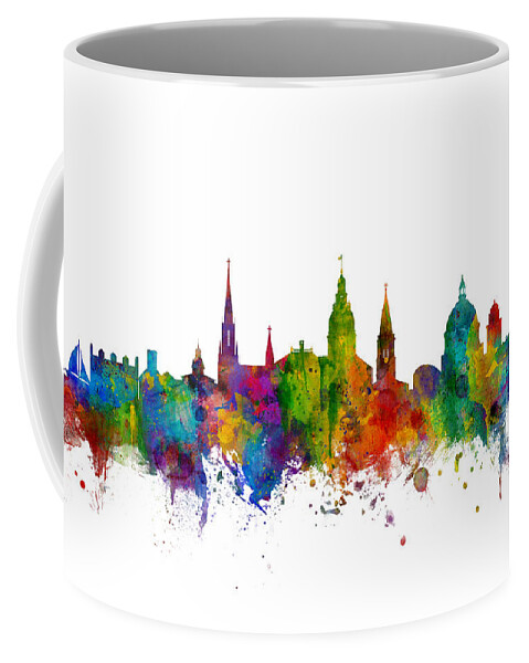 Annapolis Coffee Mug featuring the digital art Annapolis Maryland Skyline #1 by Michael Tompsett