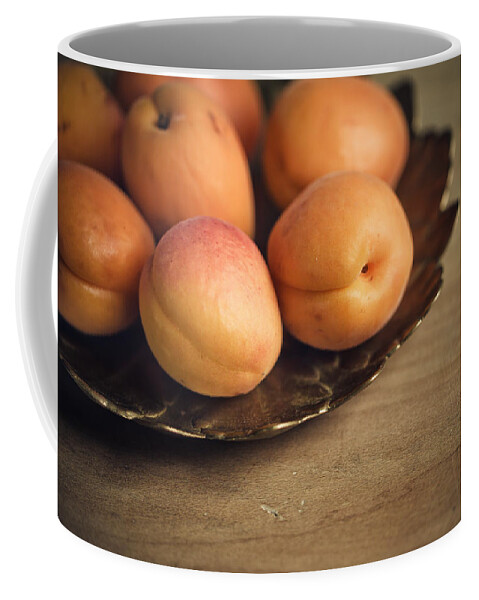 Apricot Coffee Mug featuring the photograph Apricots by Nailia Schwarz