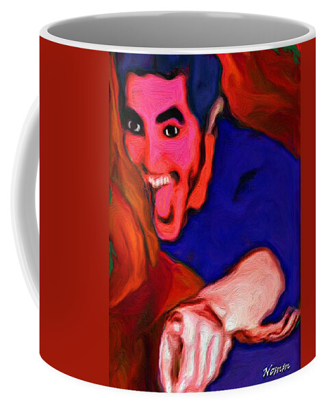  Coffee Mug featuring the digital art Art Has the Last Laugh #2 by Rein Nomm