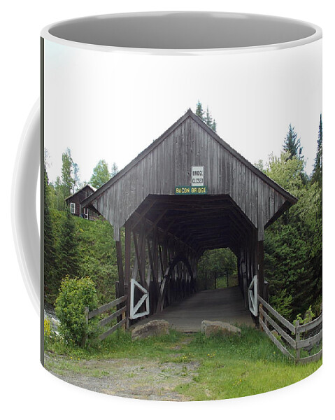 Bacon Bridge Coffee Mug featuring the photograph Bacon Covered Bridge #2 by Catherine Gagne
