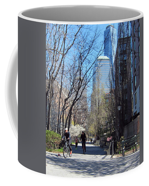 Cityscape Coffee Mug featuring the photograph Battery Park City NY #1 by Leonardo Ruggieri