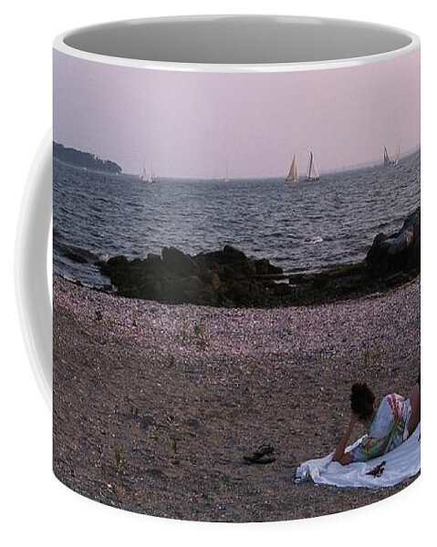 Beach Coffee Mug featuring the photograph Beach Time #1 by John Scates