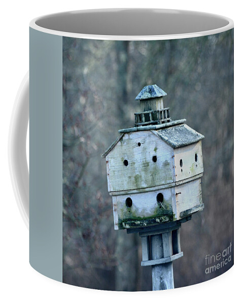 Birdhouse Coffee Mug featuring the photograph Bird Hotel by Dianne Morgado