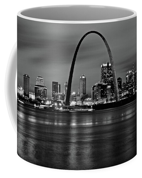 St Coffee Mug featuring the photograph Black Night in St Louis #2 by Frozen in Time Fine Art Photography