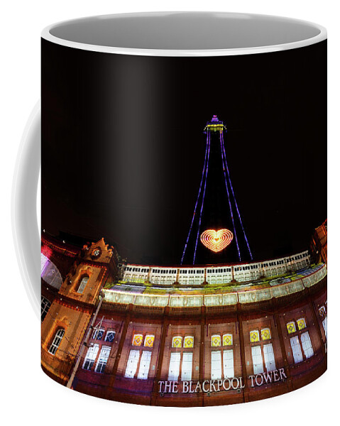 Blackpool Coffee Mug featuring the photograph Blackpool tower #1 by Steev Stamford