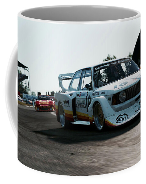 Bmw Coffee Mug featuring the photograph BMW 320 1978 Silverstone - 07 #1 by AM FineArtPrints