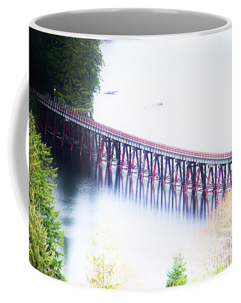 Bridge Coffee Mug featuring the photograph Bridging Over by Merle Grenz