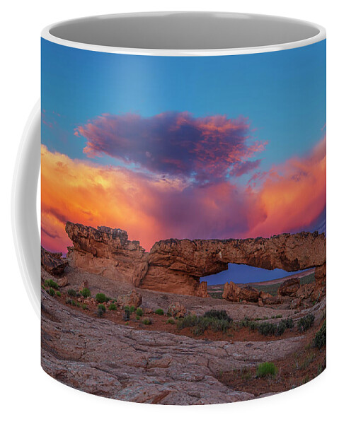 Sunset Coffee Mug featuring the photograph Burning Skies #1 by Ralf Rohner