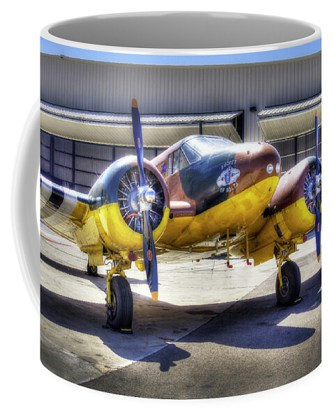 Aviation Coffee Mug featuring the photograph C45 Expeditor #2 by Joe Palermo
