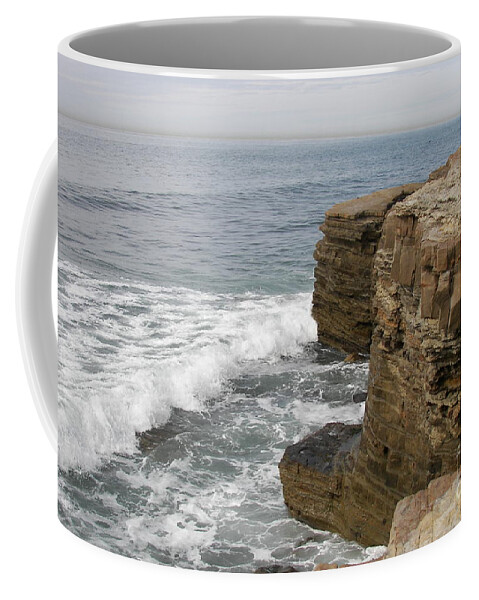 Seascape Coffee Mug featuring the photograph California Seascape #1 by Carol Bradley