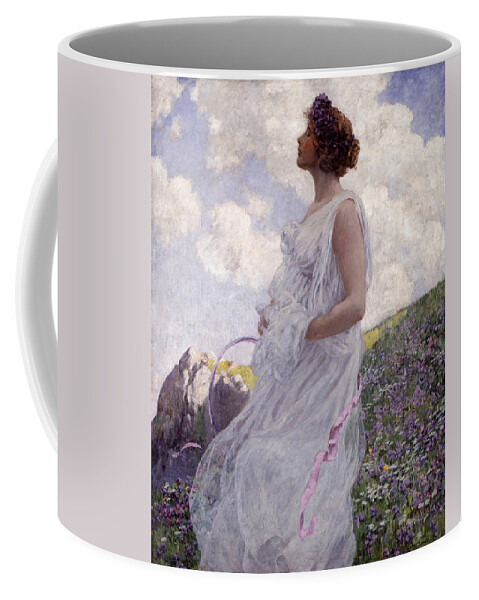 George Hitchcock Coffee Mug featuring the painting Calypso #1 by George Hitchcock