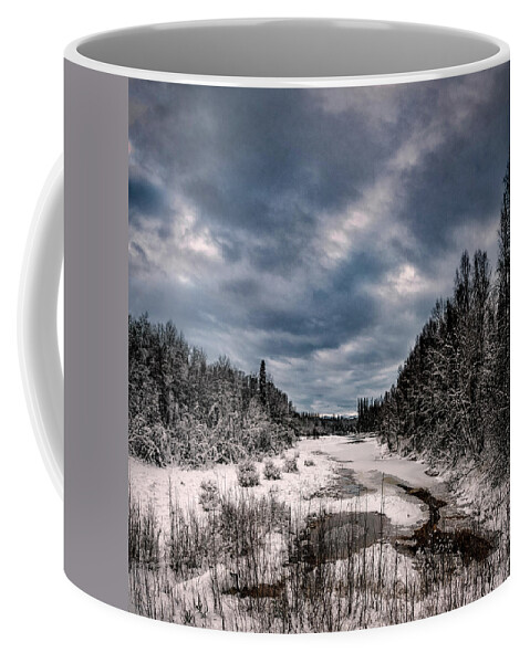 Alaska Coffee Mug featuring the photograph Chena River #1 by Robert Fawcett