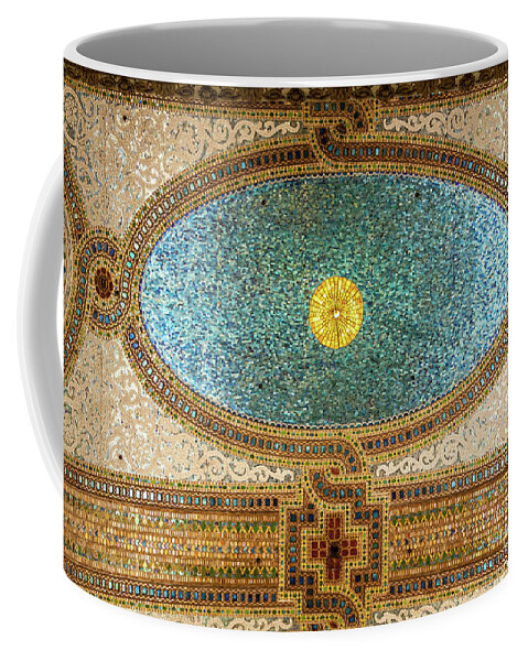 Art Coffee Mug featuring the photograph Chicago Cultural Center Ceiling by David Levin
