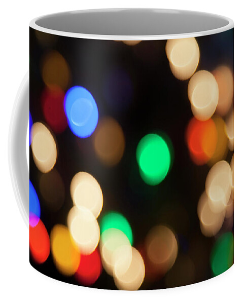 Holiday Coffee Mug featuring the photograph Christmas Lights #1 by Susan Stone
