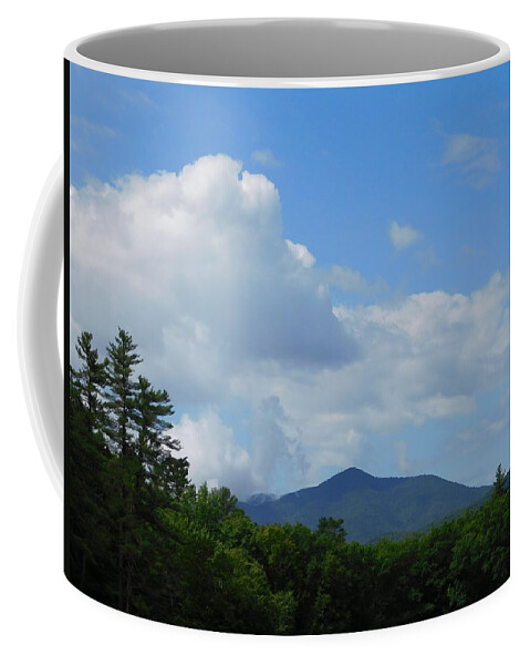 Mt Ascutney Coffee Mug featuring the photograph Clouds Over Mt Ascutney #1 by Catherine Gagne