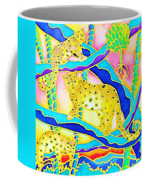 Tropics Coffee Mug featuring the painting Colorful tropics 6 by Hisayo OHTA