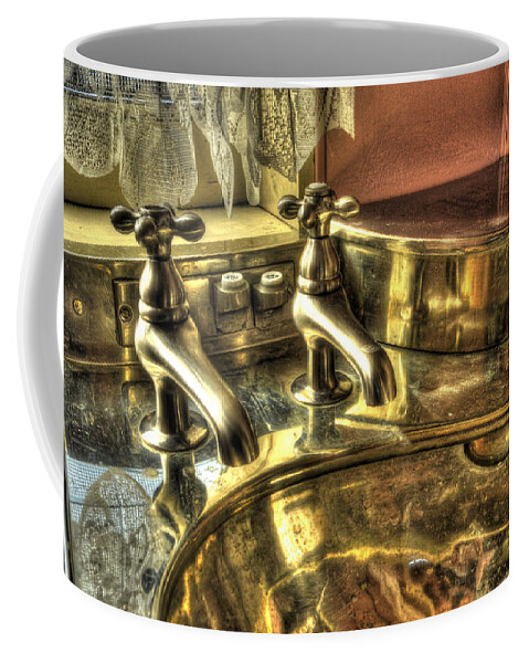 Strasburg Railroad Coffee Mug featuring the photograph Copper Sink #1 by Paul W Faust - Impressions of Light