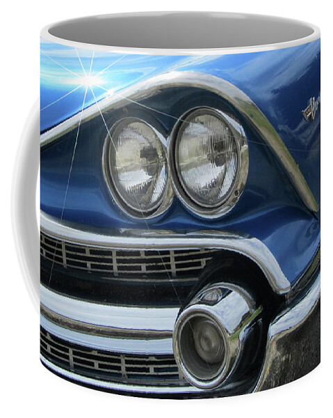 1959 Dodge Chrysler Coronet Coffee Mug featuring the digital art Coronet Eyes #1 by Gary Baird
