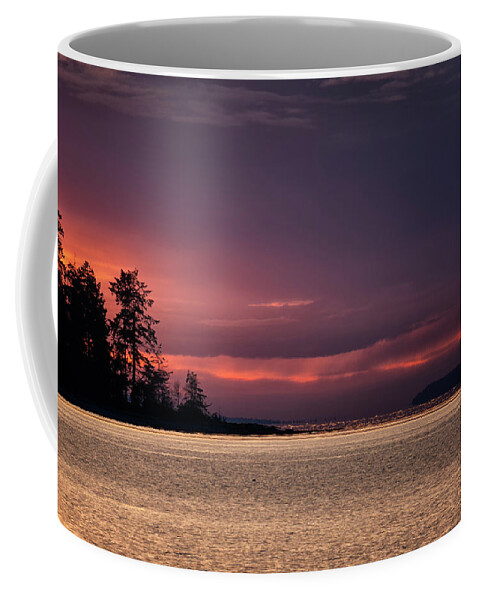 Rathtrevor Park Coffee Mug featuring the photograph Craig Bay Sunset #1 by Randy Hall