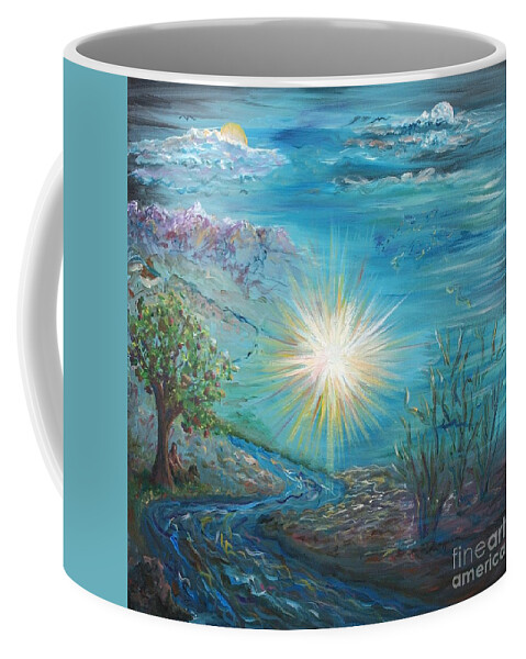 Creation Coffee Mug featuring the painting Creation by Nadine Rippelmeyer