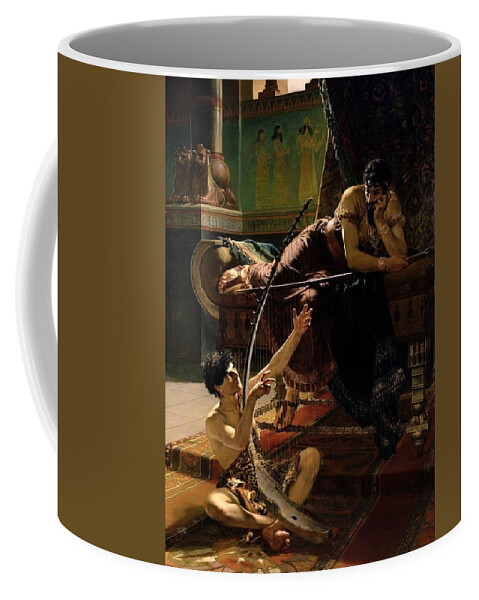 Julius Kronberg Coffee Mug featuring the painting David and Saul by Julius Kronberg