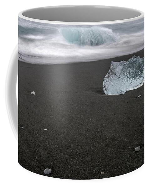 Nature Coffee Mug featuring the photograph Diamonds floating in beaches, Iceland #1 by Pradeep Raja PRINTS