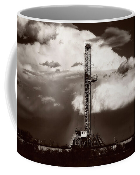 Driller Coffee Mug featuring the photograph Downpour by Jonas Wingfield