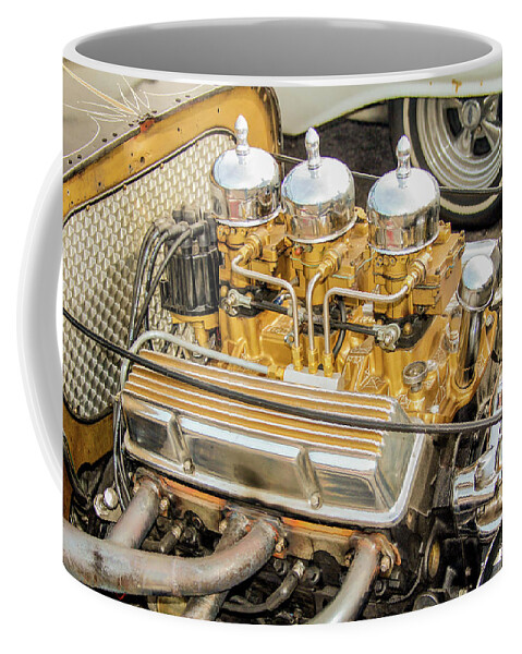 Ratrod Coffee Mug featuring the photograph Dueces by Darrell Foster