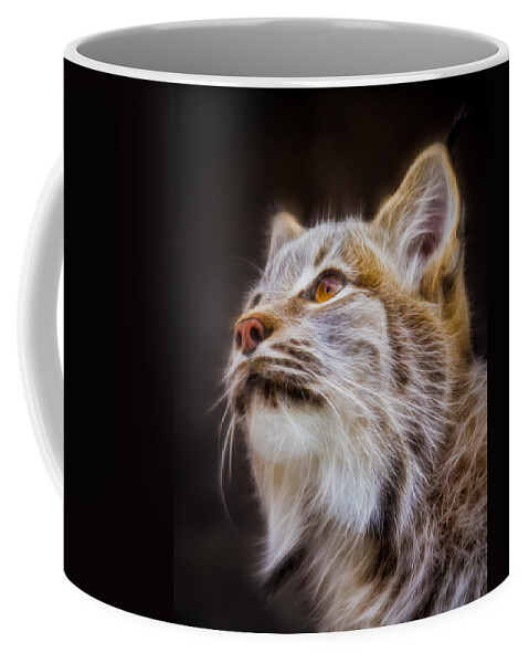 Animals Coffee Mug featuring the photograph Electric Lynx #1 by Rikk Flohr