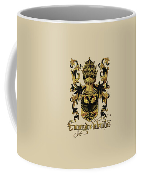 'roll Of Arms Collection By Serge Averbukh Coffee Mug featuring the photograph Emperor of Germany Coat of Arms - Livro do Armeiro-Mor #1 by Serge Averbukh