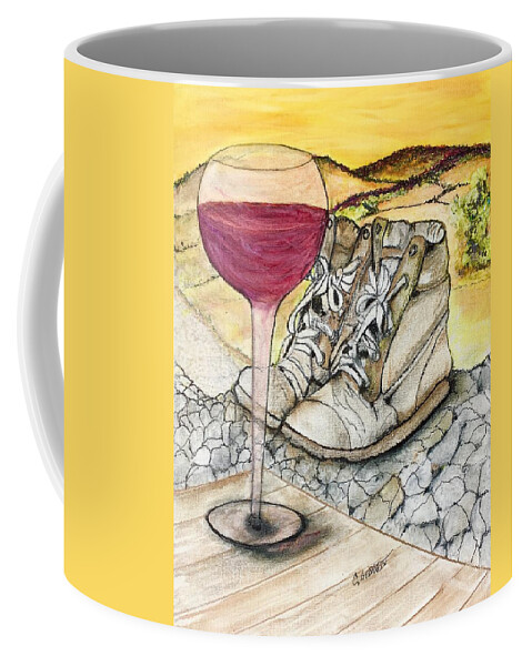 Still Life Coffee Mug featuring the painting End of the day by Chuck Gebhardt