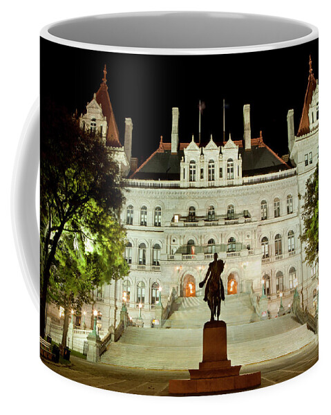Flowers Coffee Mug featuring the photograph ew York State Capitol in Albany #1 by Anthony Totah