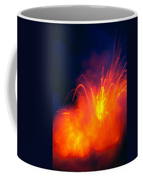 A28g Coffee Mug featuring the photograph Exploding Lava #1 by Greg Vaughn - Printscapes