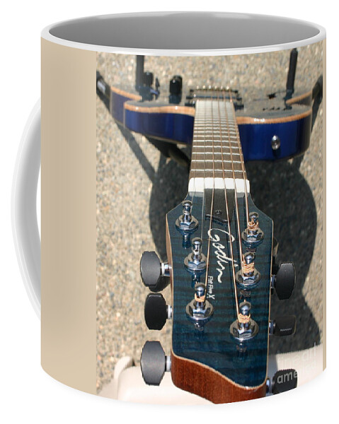 Guitar Coffee Mug featuring the photograph Fall Melody #1 by Marie Neder