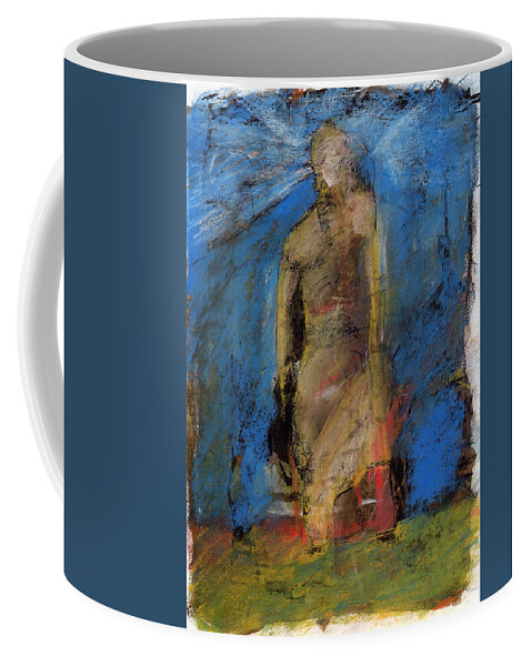 Painting Coffee Mug featuring the photograph Figure in landscape #1 by JC Armbruster