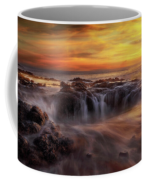 Thors Well Coffee Mug featuring the photograph Fire and Water #1 by David Gn