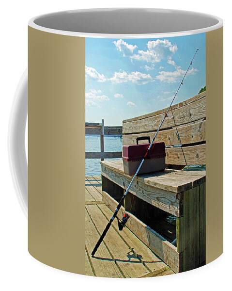 Fishing Coffee Mug featuring the photograph Fishin' Pole by Kay Lovingood