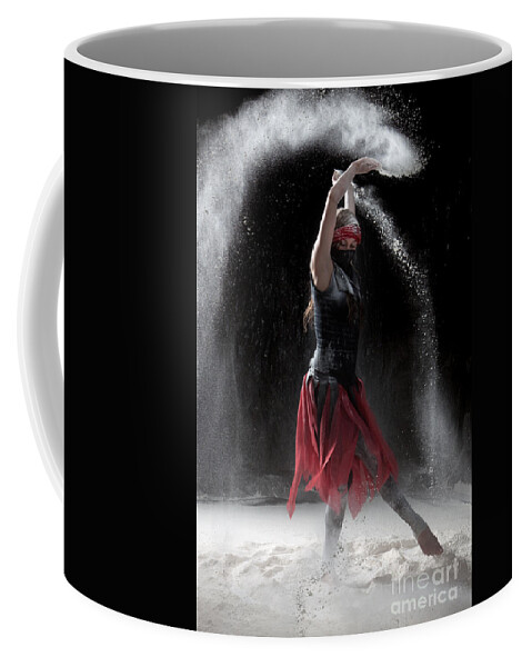 Dancing Coffee Mug featuring the photograph Flour Dancing Series #1 by Cindy Singleton