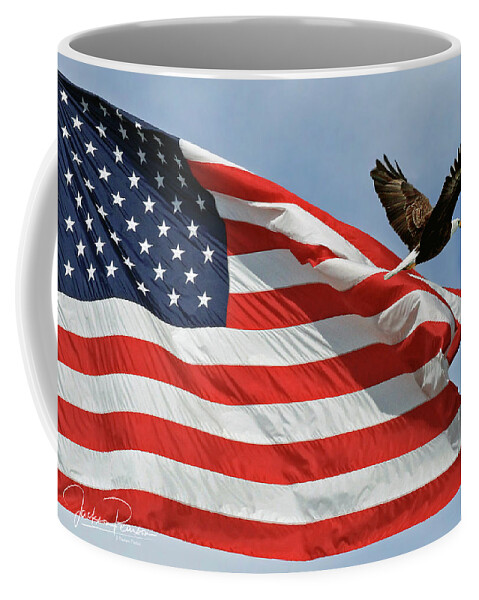 American Flag Coffee Mug featuring the photograph Freedom #1 by Jackson Pearson