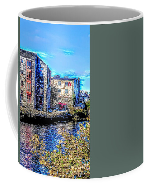 Galway Coffee Mug featuring the painting paintings of Galway ,Ireland by Mary Cahalan Lee - aka PIXI