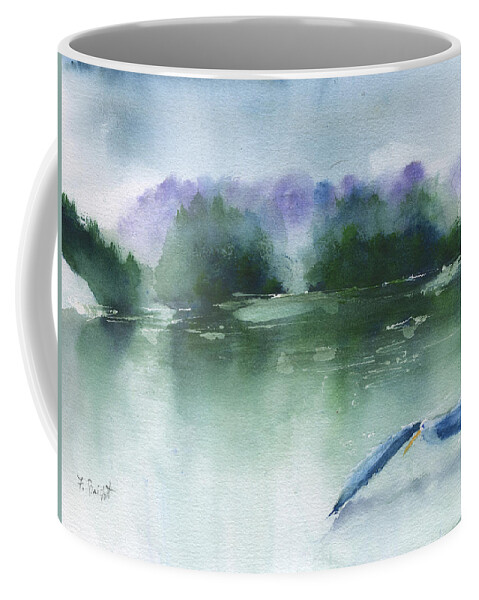 Gliding Coffee Mug featuring the painting Gliding #1 by Frank Bright