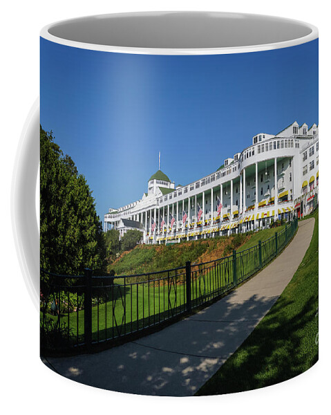 Grand Hotel Coffee Mug featuring the photograph Grand Hotel Mackinac Island #1 by Rachel Cohen