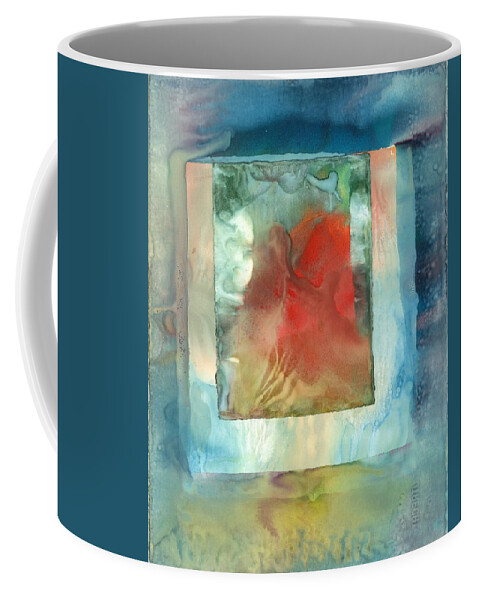 Coffee Mug featuring the painting Heart at Your Door #1 by Sperry Andrews