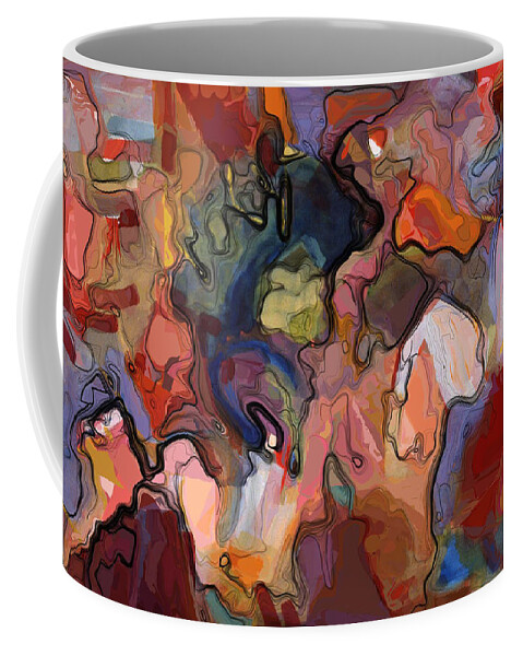 Digital Coffee Mug featuring the painting Hiding From Life Around Me #2 by Richard Baron