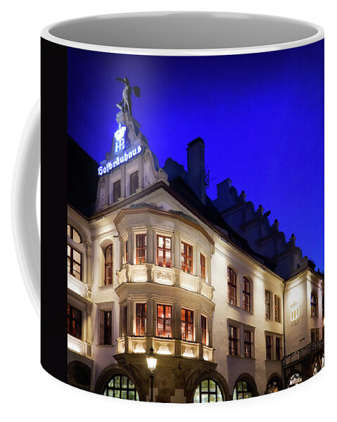 Oktoberfest Coffee Mug featuring the photograph Hofbrauhaus Munich #1 by Shirley Mitchell