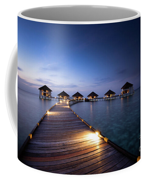 Architecture Coffee Mug featuring the photograph Honeymooners Paradise by Hannes Cmarits