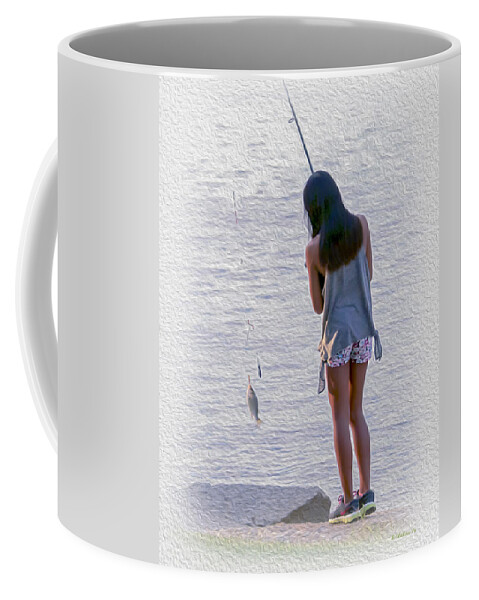 2d Coffee Mug featuring the photograph Hook Line And Sinker #2 by Brian Wallace