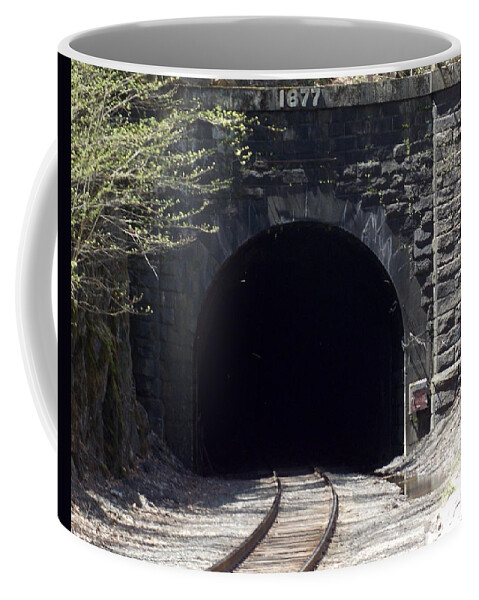 Hoosiac Train Tunnel Coffee Mug featuring the photograph Hoosiac Train Tunnel by Catherine Gagne