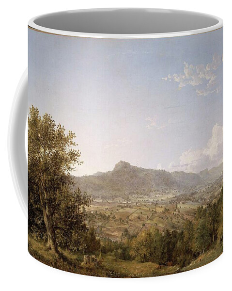 Schatacook Mountain Coffee Mug featuring the painting Housatonic Valley by MotionAge Designs